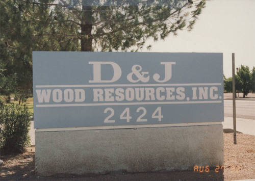 D & J Wood Resources, Inc. - 2424 West University Drive, Tempe, AZ.