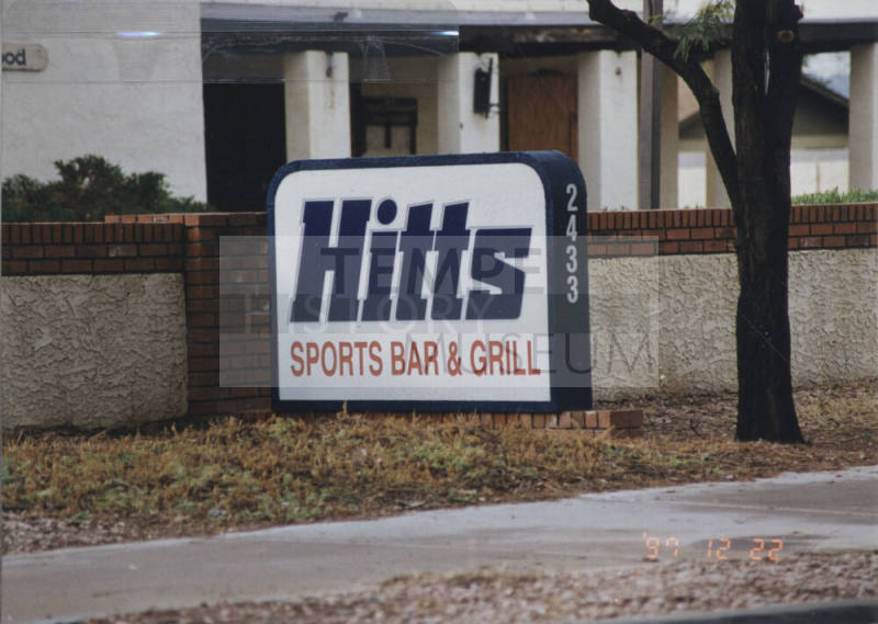 Hitts Sports Bar & Grill - 2433 East University Drive, Tempe, AZ.