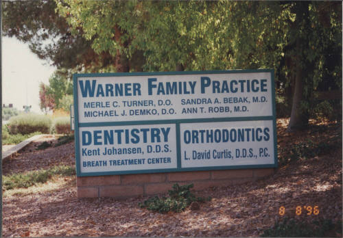 Warner Family Practice - 1615 E. Warner Road, Tempe, AZ.