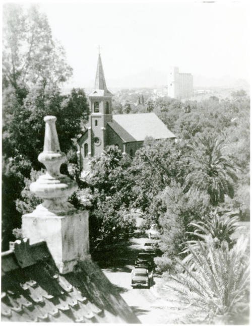 OS-23   View of Catholic Church from Old Main