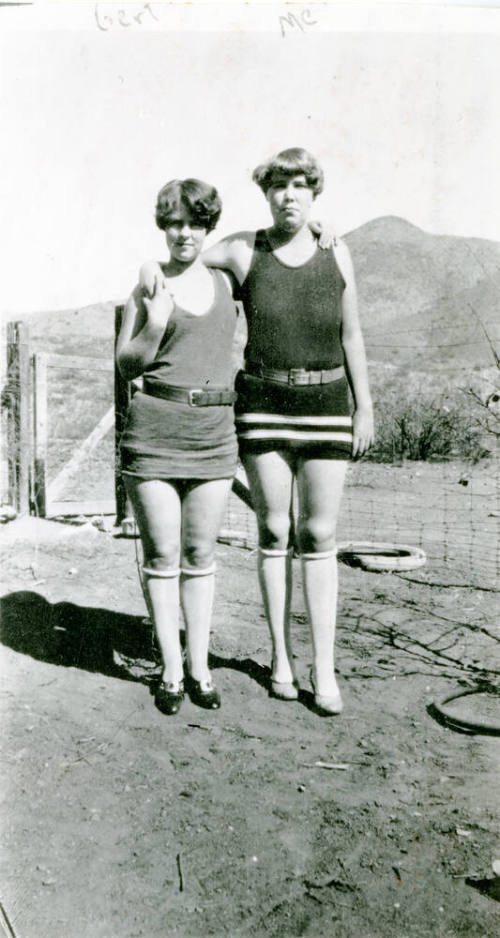OS-121  Geneva Adams and Friend in Swimwear