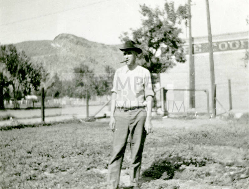 OS-125   H.B. Clary Standing Near 10th St and Mill