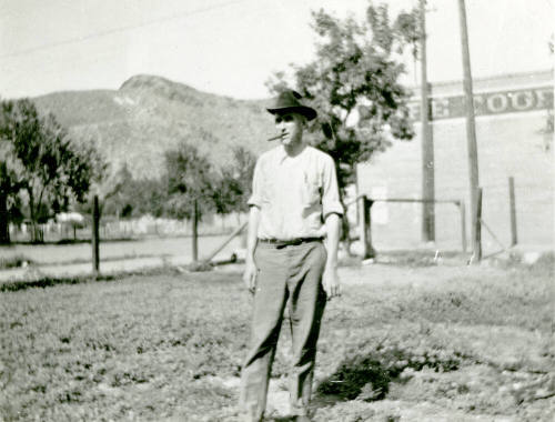 OS-125   H.B. Clary Standing Near 10th St and Mill