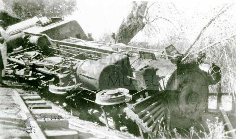 OS-138   Santa Fe Train Wreck Near Creamery, Tempe, Arizona