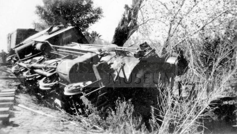 OS-139   Santa Fe Train Wreck Near Creamery,Tempe, Arizona