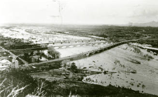 OS-136   Three Bridges Over Flooded Salt River