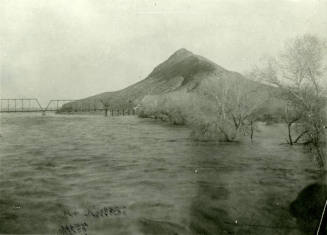 OS-150  Sante Fe Railroad Bridge on Flooded Salt River