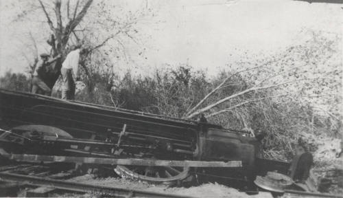 OS-141   Southern Pacific Train Wreck Near Creamery,Tempe, Arizona