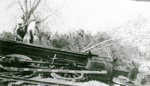 OS-141   Southern Pacific Train Wreck Near Creamery,Tempe, Arizona