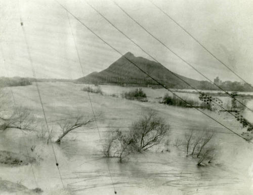 OS-151   Railroad Bridge, Butte, Flooded Salt River
