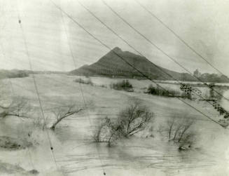 OS-151   Railroad Bridge, Butte, Flooded Salt River