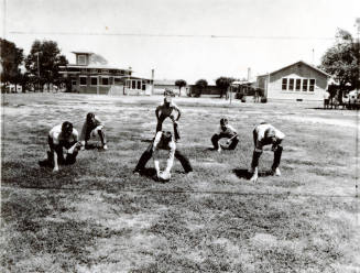 OS-170   Children Playing Football at Rural School