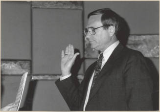 Harry Mitchell Swearing in as Mayor, 1992.