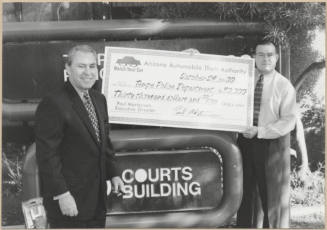 Presentation of Check to Tempe Police from AZ Auto Theft Authority.