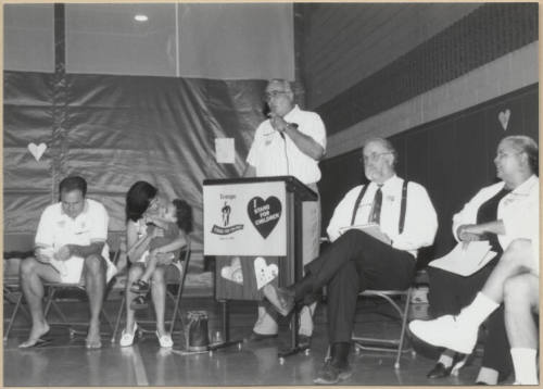 Photo of Stand For Children event with Councilman Ben Arredondo speaking.
