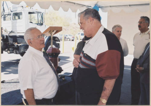 Photo of water treatment plant dedication of Johnny Martinez