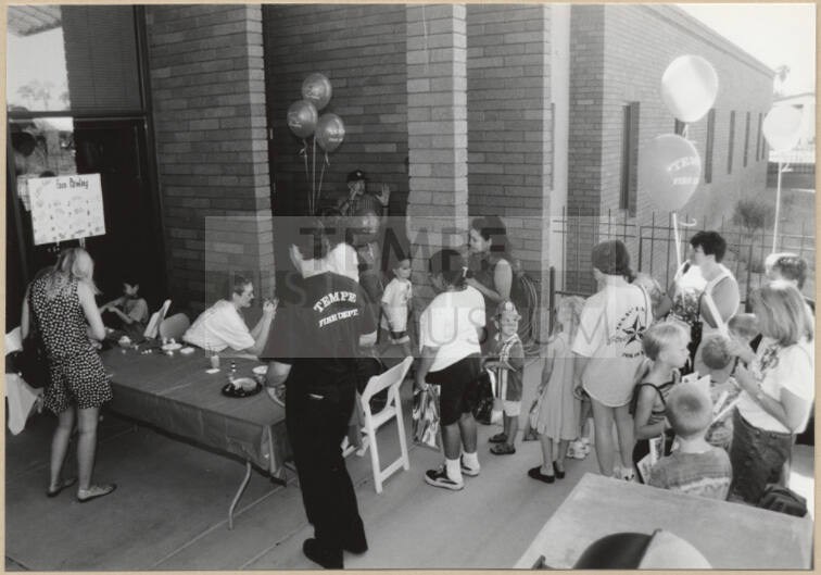 Photograph of face painting on Fire Prevention Day