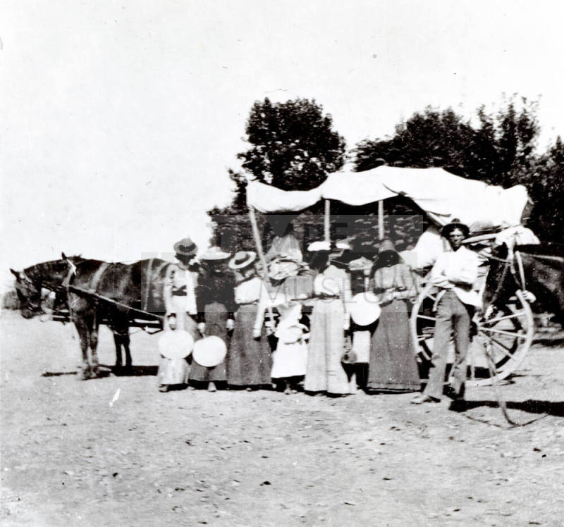 OS-254   Haigler Family and their Horse and Buggy