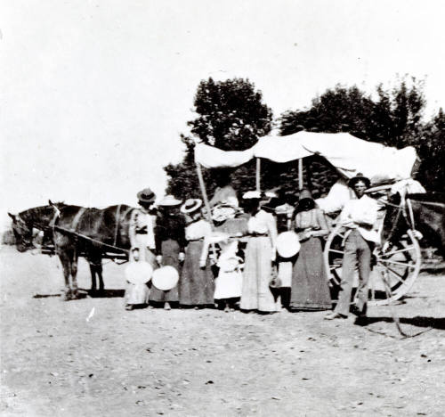 OS-254   Haigler Family and their Horse and Buggy
