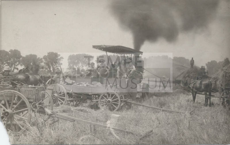 Coal Operated Threshing Machine and Crew
