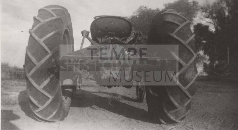 Rear View of Tractor