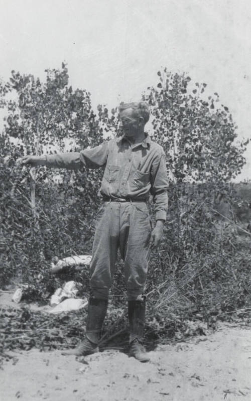A Man Holding a Snake