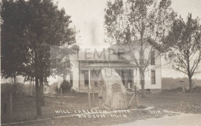 Exterior of Carleton Home in Hudson, Michigan