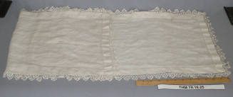 White linen bureau scarf