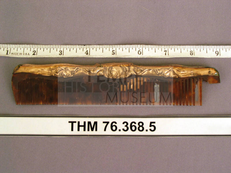 Art nouveau silver comb