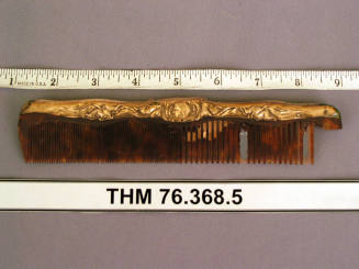 Art nouveau silver comb