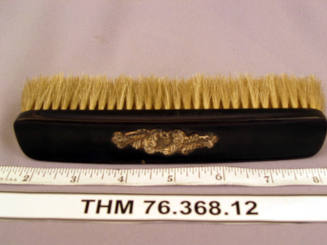 Art nouveau silver clothes brush