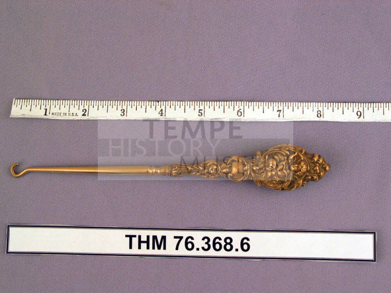Art nouveau silver buttonhook