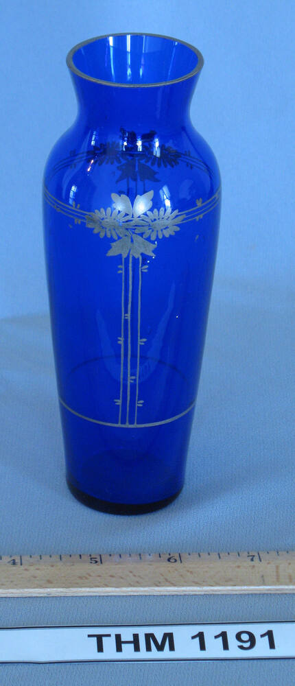Small blue vase