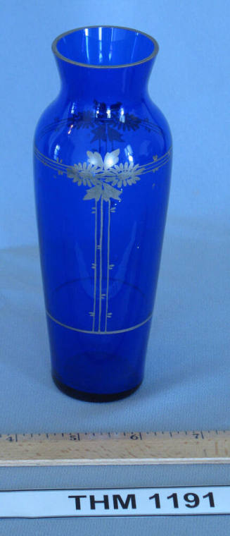 Small blue vase