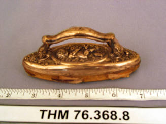 Art nouveau silver fingernail buffer