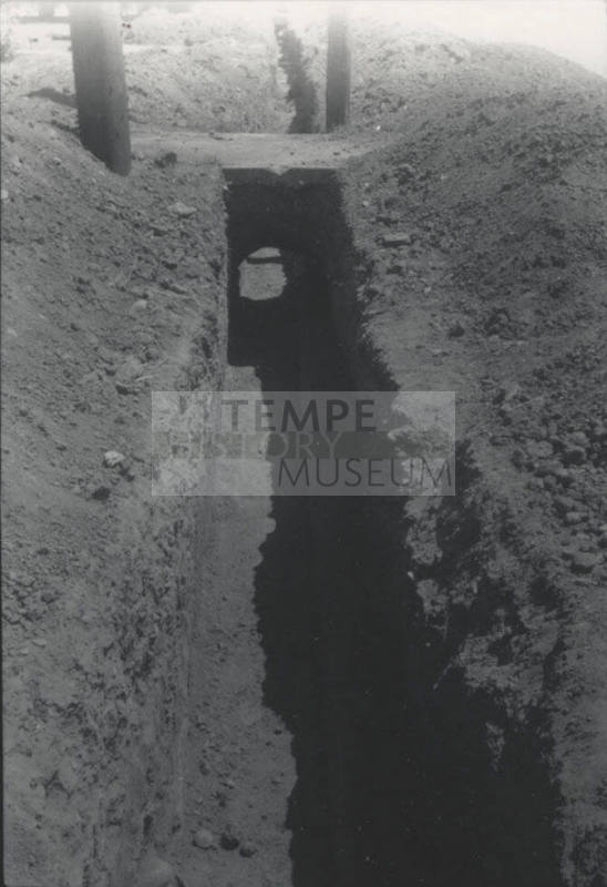 Pipe in Streetside Trench