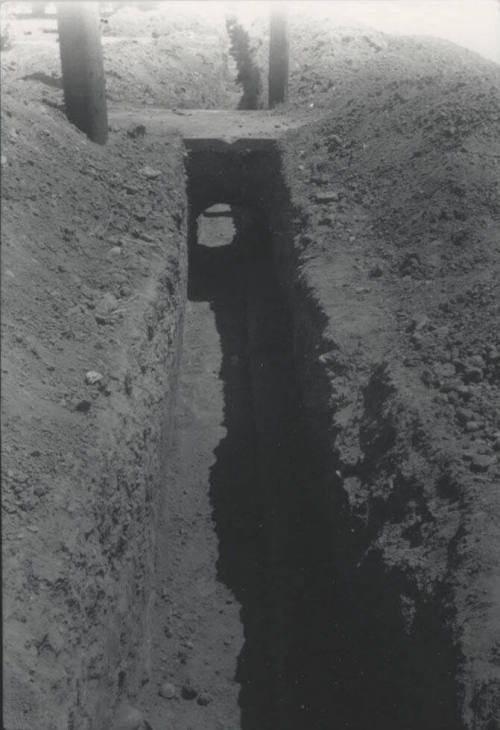 Pipe in Streetside Trench