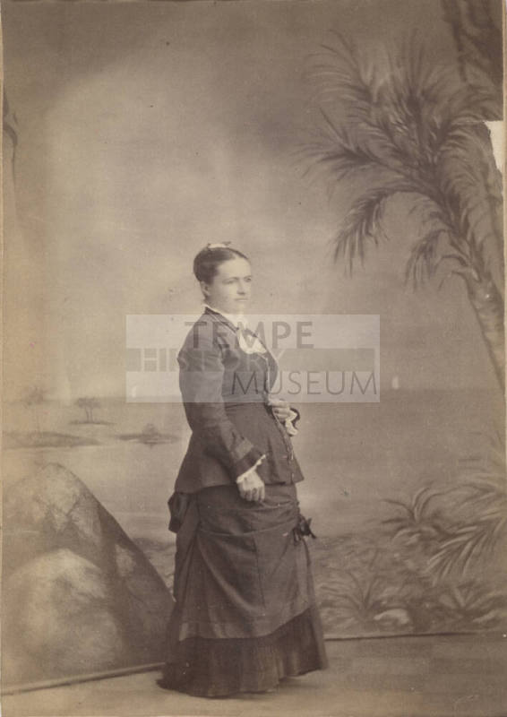 Standing Women, Painted Backdrop