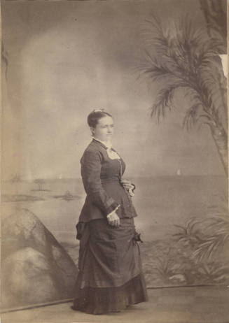 Standing Women, Painted Backdrop