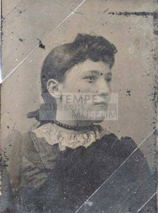 Portrait of Woman with Lace and Necklace