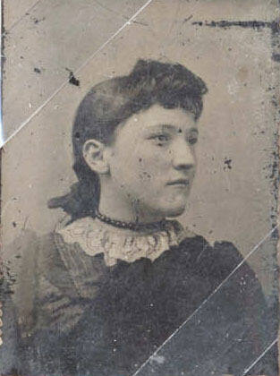Portrait of Woman with Lace and Necklace