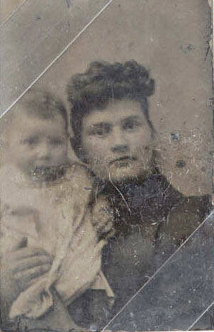 Portrait of Woman and Baby in Gown