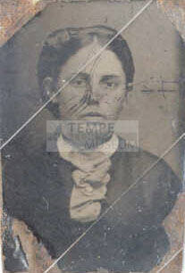 Portrait of Woman in Ruffled Blouse