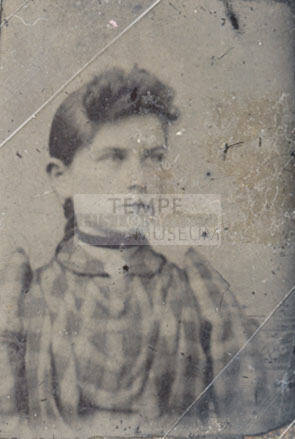 Portrait of Girl in Checkered Dress