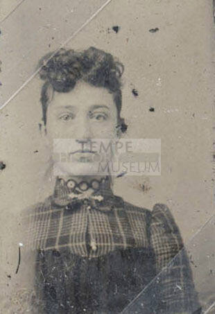 Portrait of Woman in Plaid