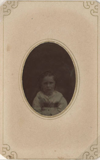 Bust, Child, White Dress with Belt