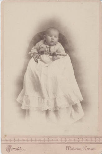 Baby with Lace Top and Long White Dress