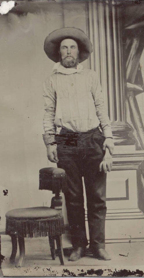 Standing Cowboy studio portrait