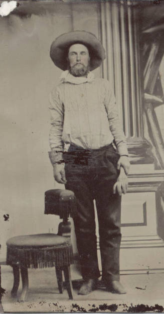 Standing Cowboy studio portrait