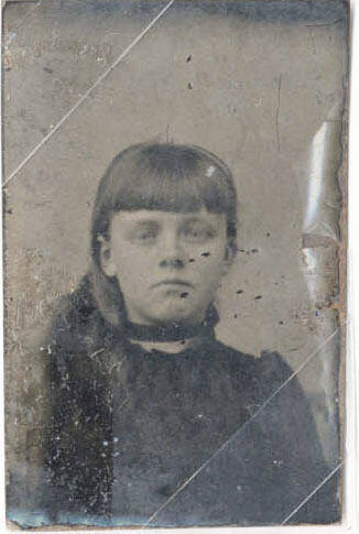 Bust, Woman, Dark Top and Choker
